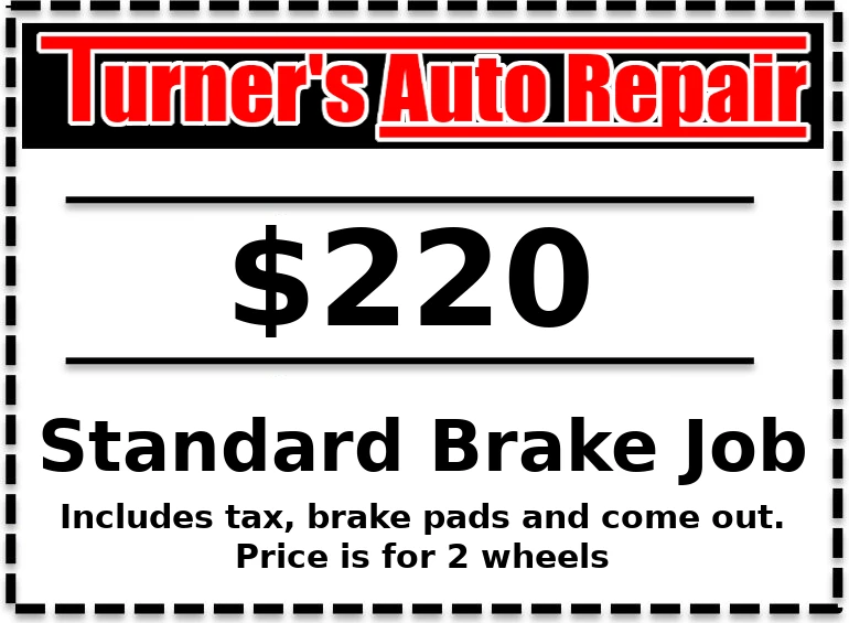 Brake Job Coupon - Mobile Auto Repair